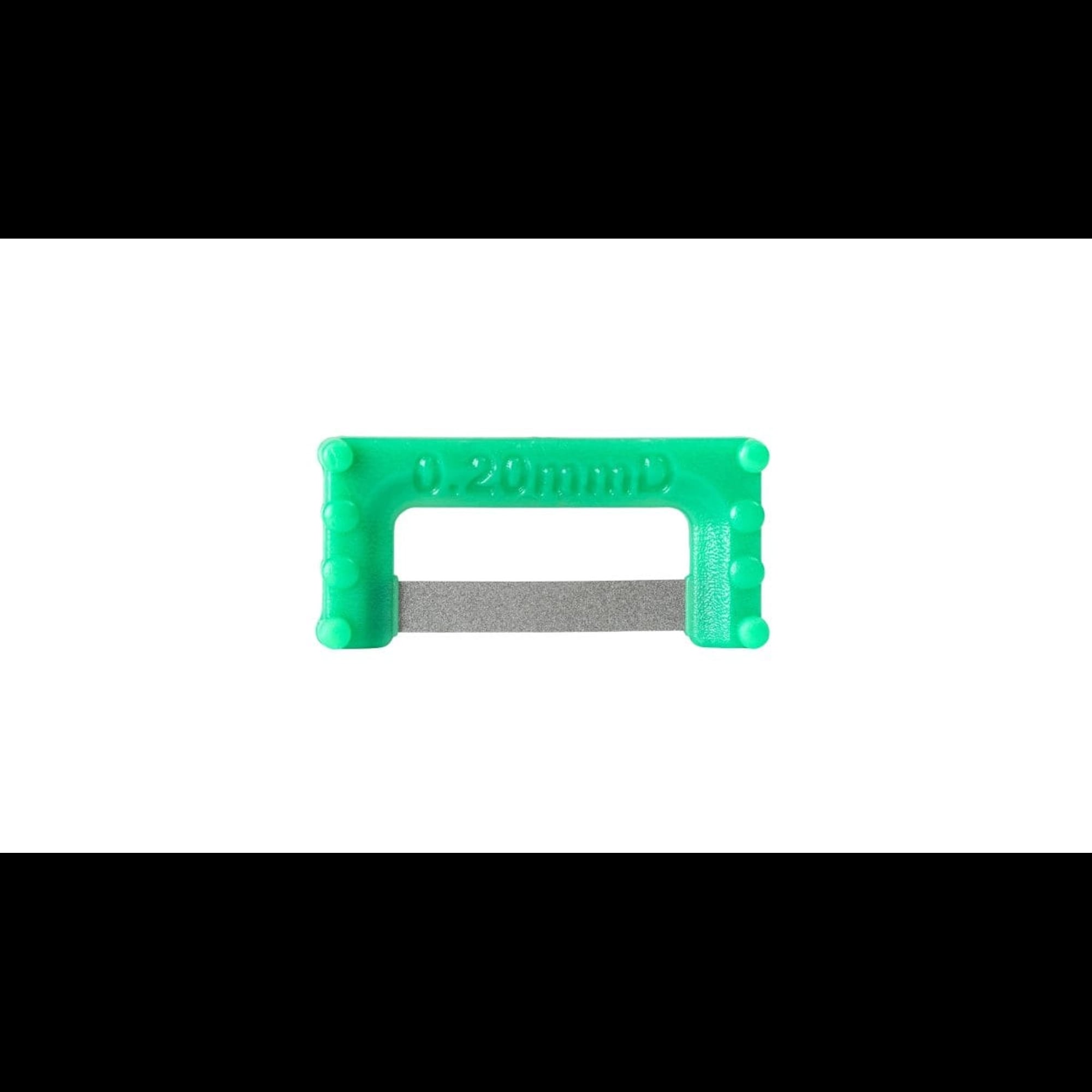 ContactEZ IPR Extra Widener Strip, Double-Sided, Coarse Diamond, 0.20 mm, Green, Large, 32/Pk, 32632