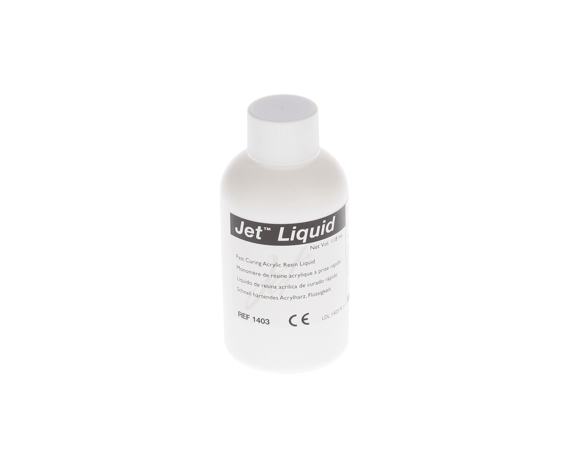 Lang Dental Jet Repair Acrylic Liquid, Self-Curing Resin, 118 ml (4 oz) Bottle, 1403