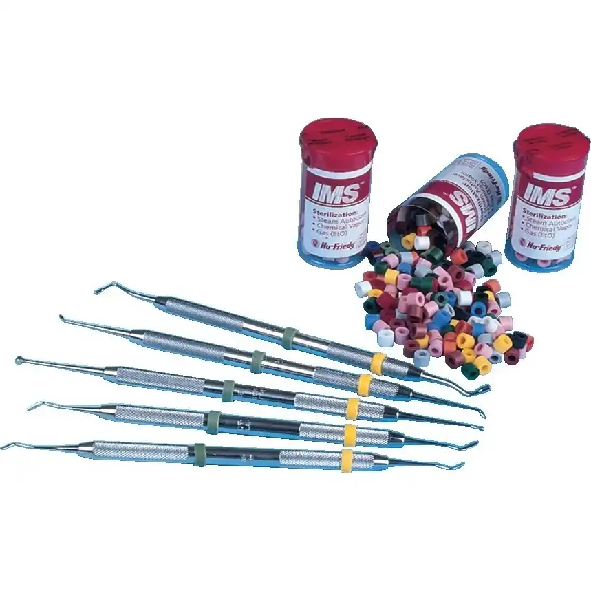 Hu-Friedy IMS Color Code Instrument Rings, Regular, Black, Silicone, 50/Pk, IMS-1289
