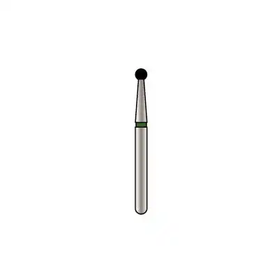 Alpen X1 Single-Use Diamond Bur, FG, #801-016C, Ball/Round, Coarse, Green, 1.6 mm, 25/Pk, X801C016