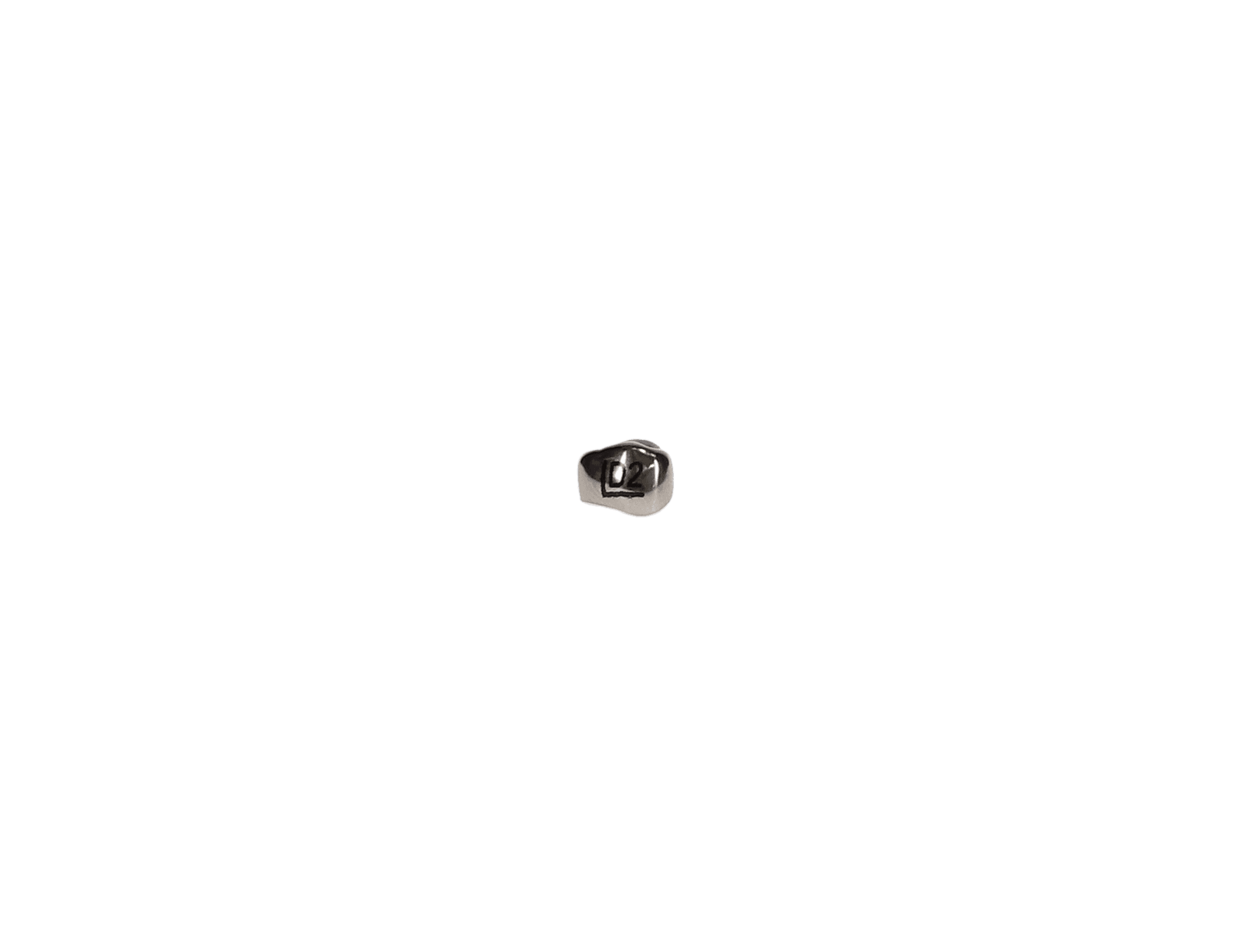 3M Stainless Steel Primary Molar Crown, First Primary Molar, Upper Left, Size DUL2, 5/Box, D-UL-2