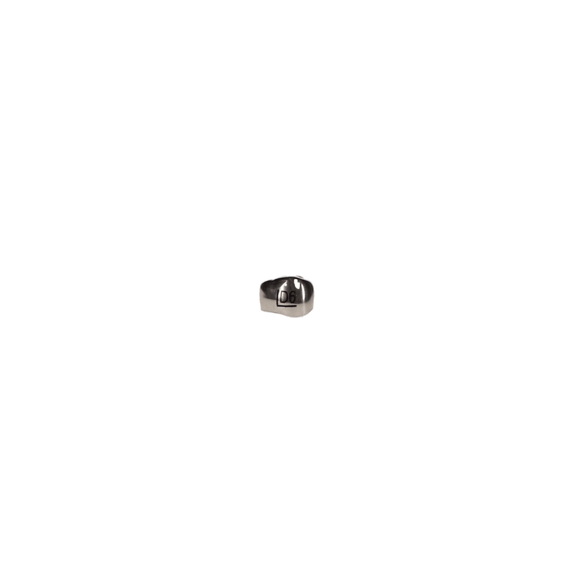 3M ESPE Stainless Steel Primary Molar Crown, First Primary Molar, Upper Left, Size DUL6, 5/Box, D-UL-6