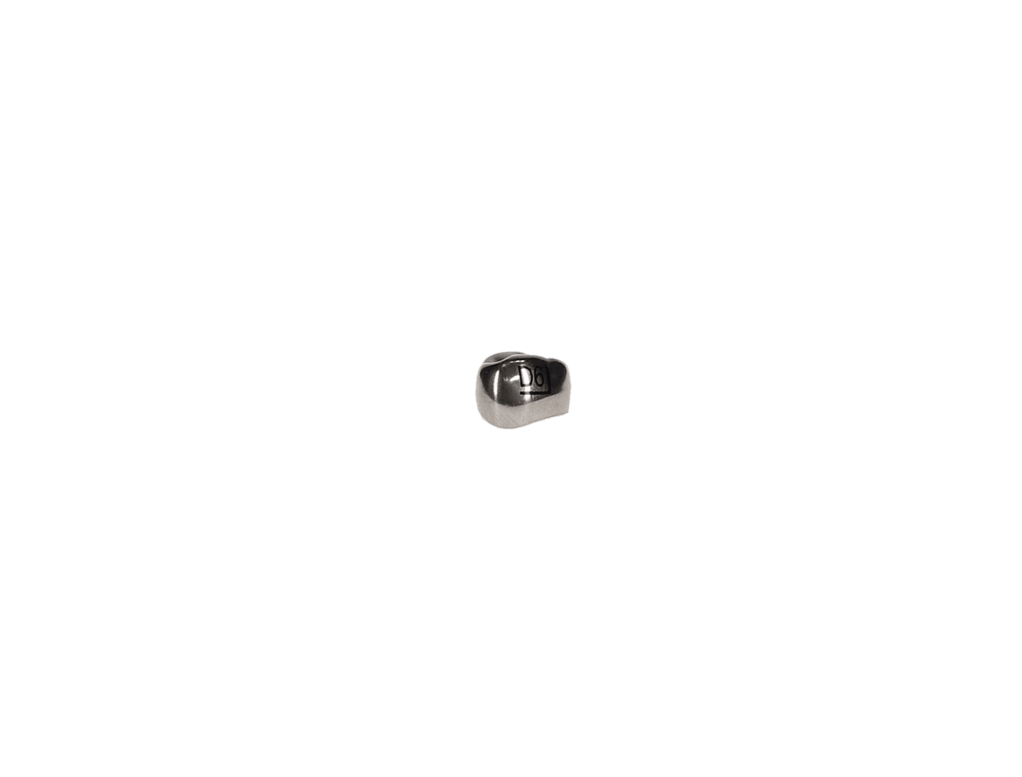 3M ESPE Stainless Steel Primary Molar Crown, First Primary Molar, Upper Right, Size DUR6, 5/Box, D-UR-6