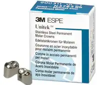 3M Gold Anodized Temporary Crown, Lower Left Second Bicuspid, Size 5, 5/Box, 940635