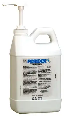 3M Peridex Chlorhexidine Gluconate 0.12% Oral Rinse, Herbal Mint, 64 oz Bottle, 1/Pk, NDC 48878-0620-02
