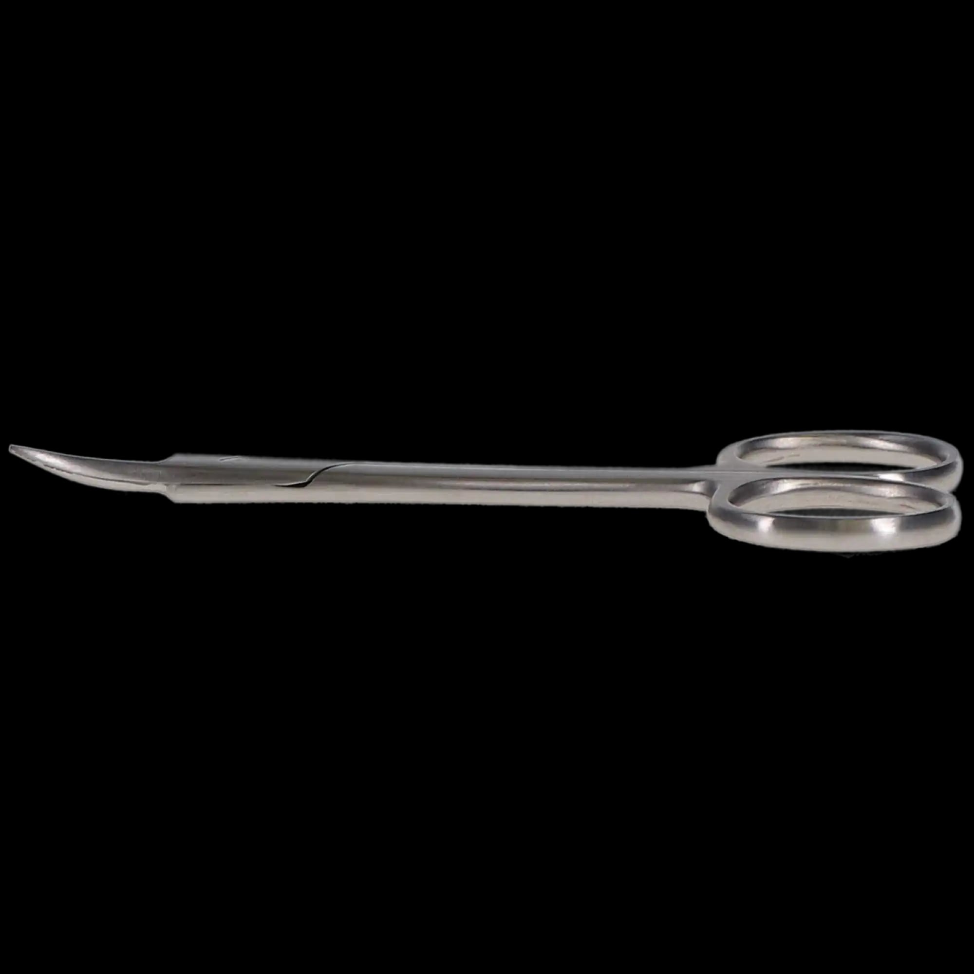 J&J Instruments Crown & Collar Scissors, 4.5" Curved, Stainless Steel, 12-020
