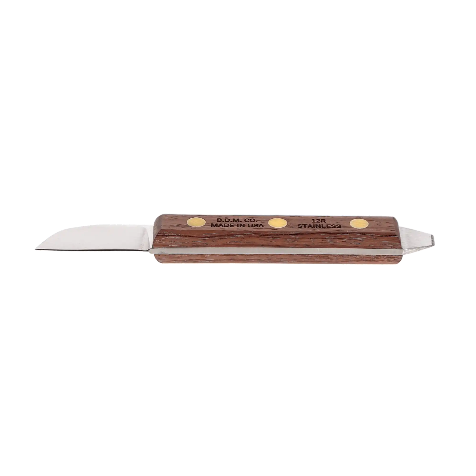 Buffalo Dental #12 Lab Plaster Knife, Rosewood Handle, Triple-Riveted Carbon Steel Blade, 1-3/4", 55700