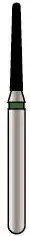 Alpen X1 Single-Use Diamond Bur, FG, #856-012M, Round End Taper, Medium Grit, 1.2 mm, Gray, 25/Pk, X856M012