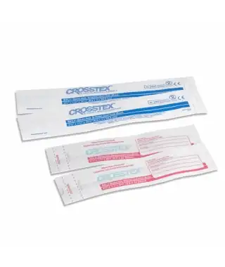 Crosstex Self-Sealing Autoclave Bags, Paper, 2-1/2" x 1-1/2" x 10-1/2", 1000/Box, OC