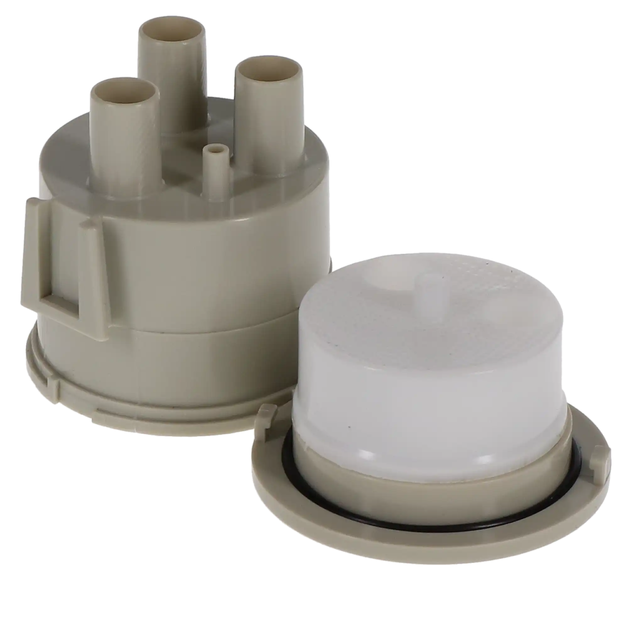 DCI International Vacuum Canister Kit, Gray, Bracket Mounted, 2 HVE & 1 SE, 1-7/8" Collector Screen, 1/Pk, 5860
