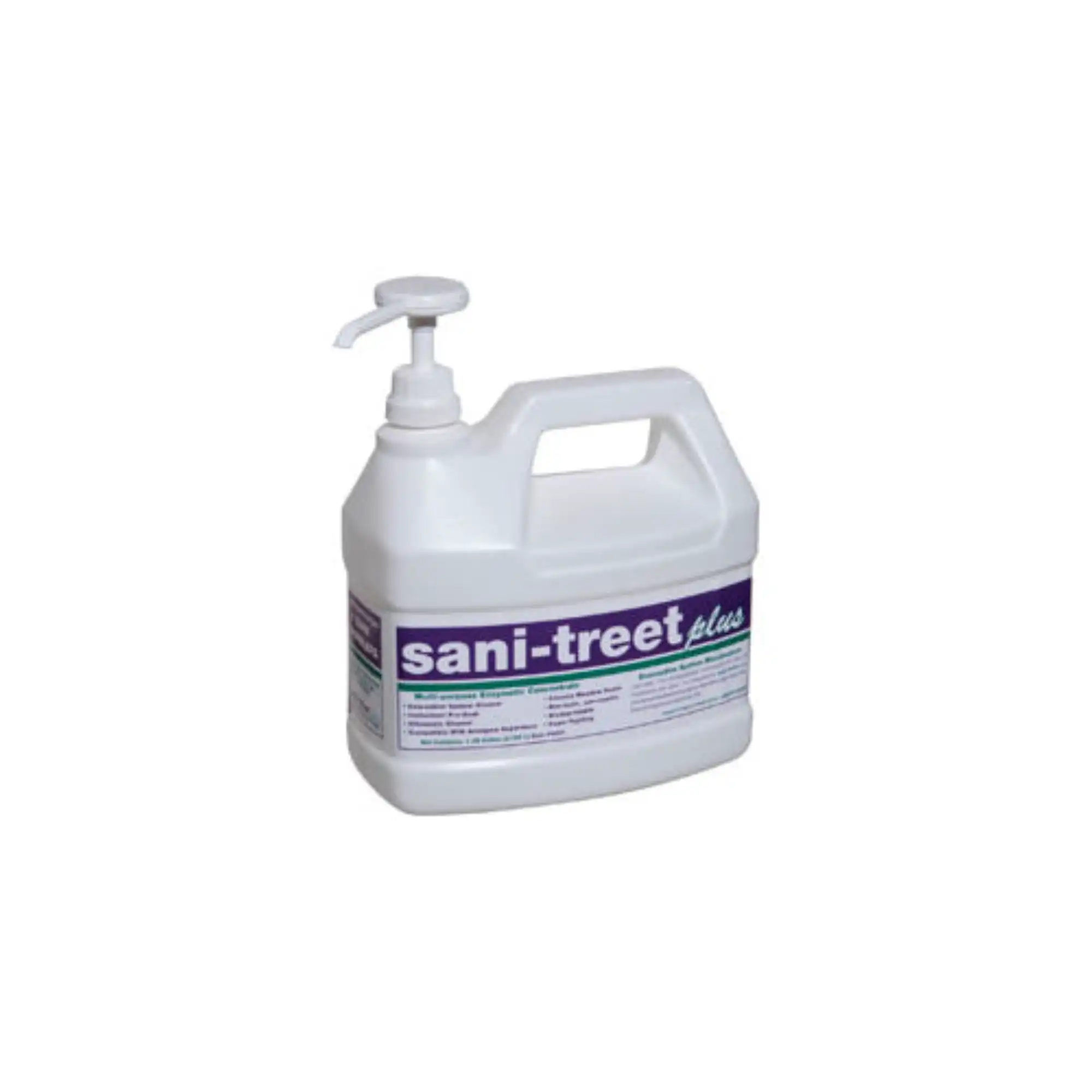 Sani-Treet Plus Multipurpose Enzyme Concentrate Cleaner, Country Meadow, 1 Gallon Bottle with Pump, 4200