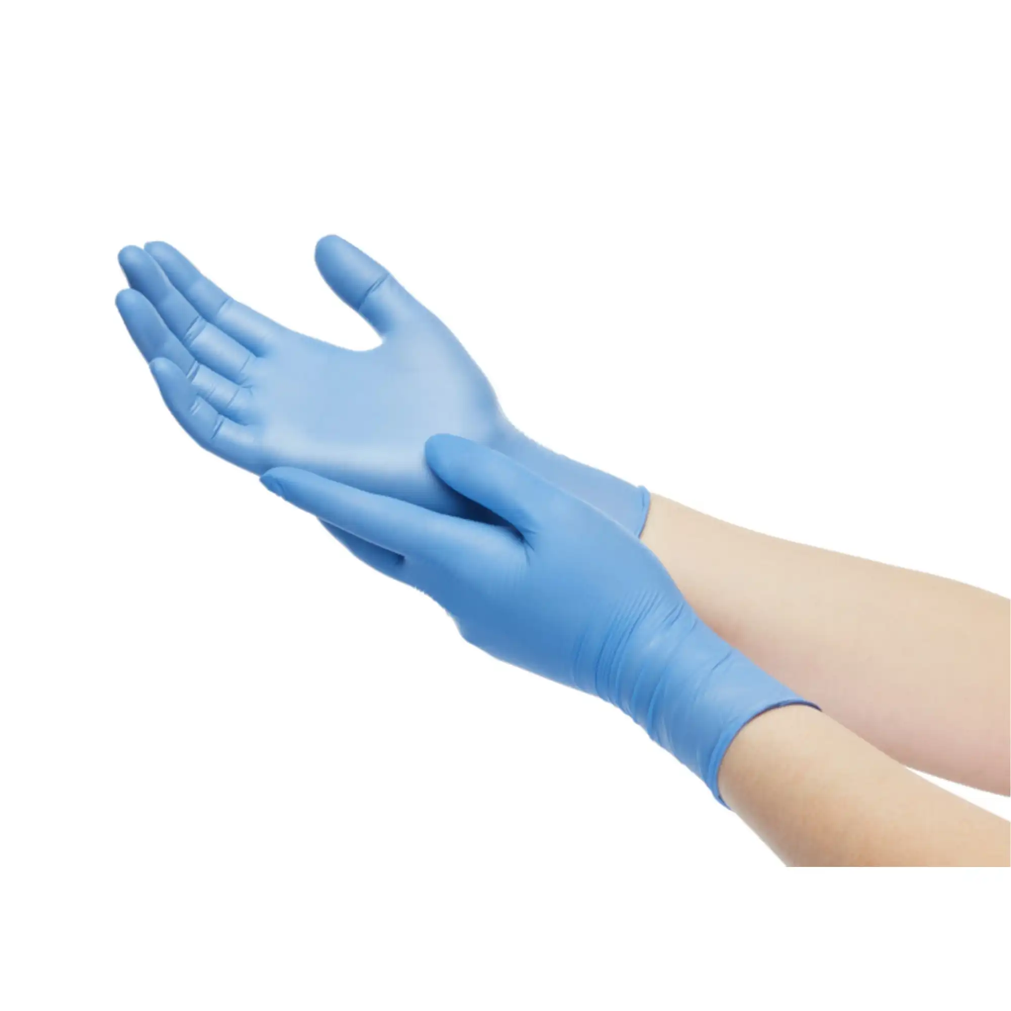 Aquasoft Blue Nitrile Exam Gloves, Powder-Free, Latex-Free, X-Large, 250/Box, 43936