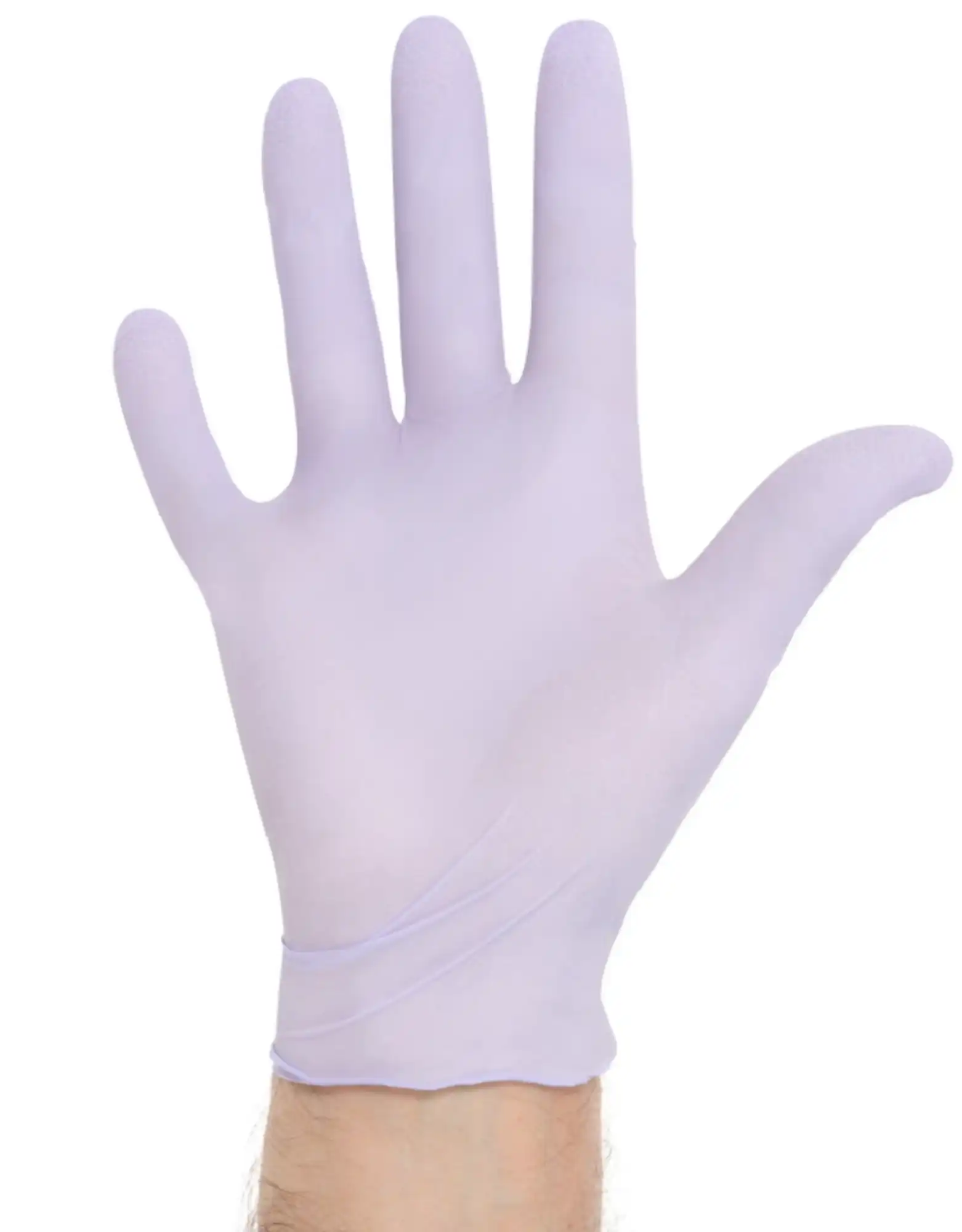 Halyard KC100 Lavender Nitrile Exam Gloves, Powder-Free, Latex-Free, Large, 250/Box, 52819