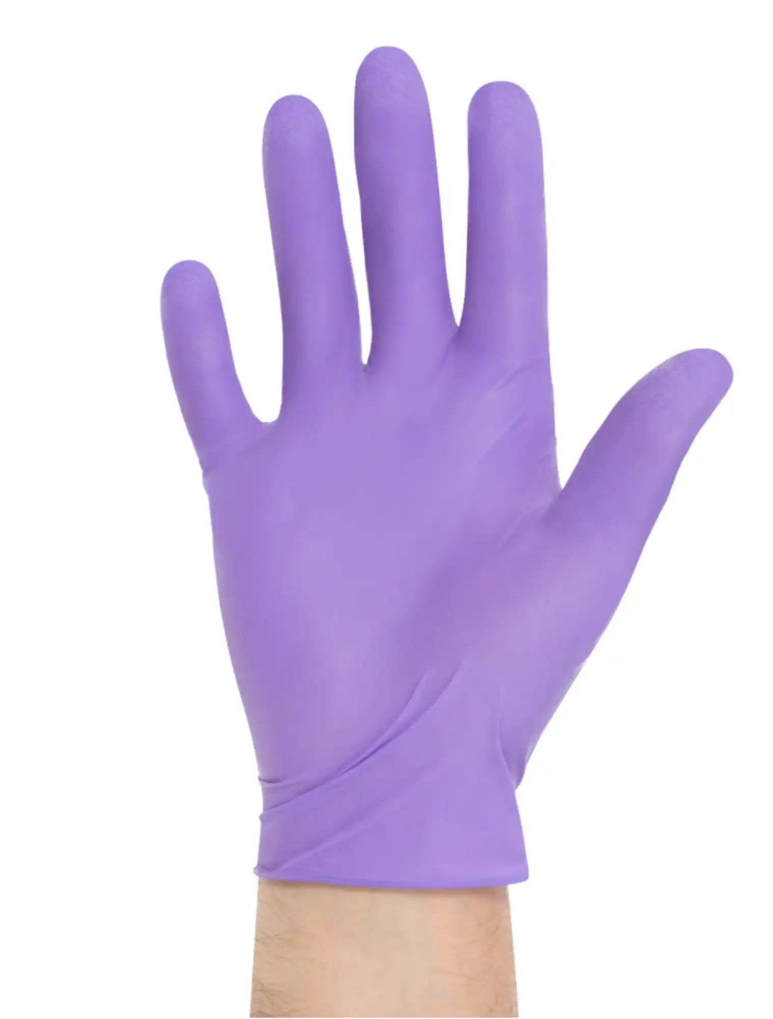 Halyard Purple Nitrile Dental Exam Gloves, Powder-Free, Non-Sterile, Large, Textured, 100/Box, 53433