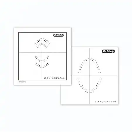 Hu-Friedy FDI Rubber Dam Template, Double-Sided Adult & Child, 1/Pk, RDTFDI