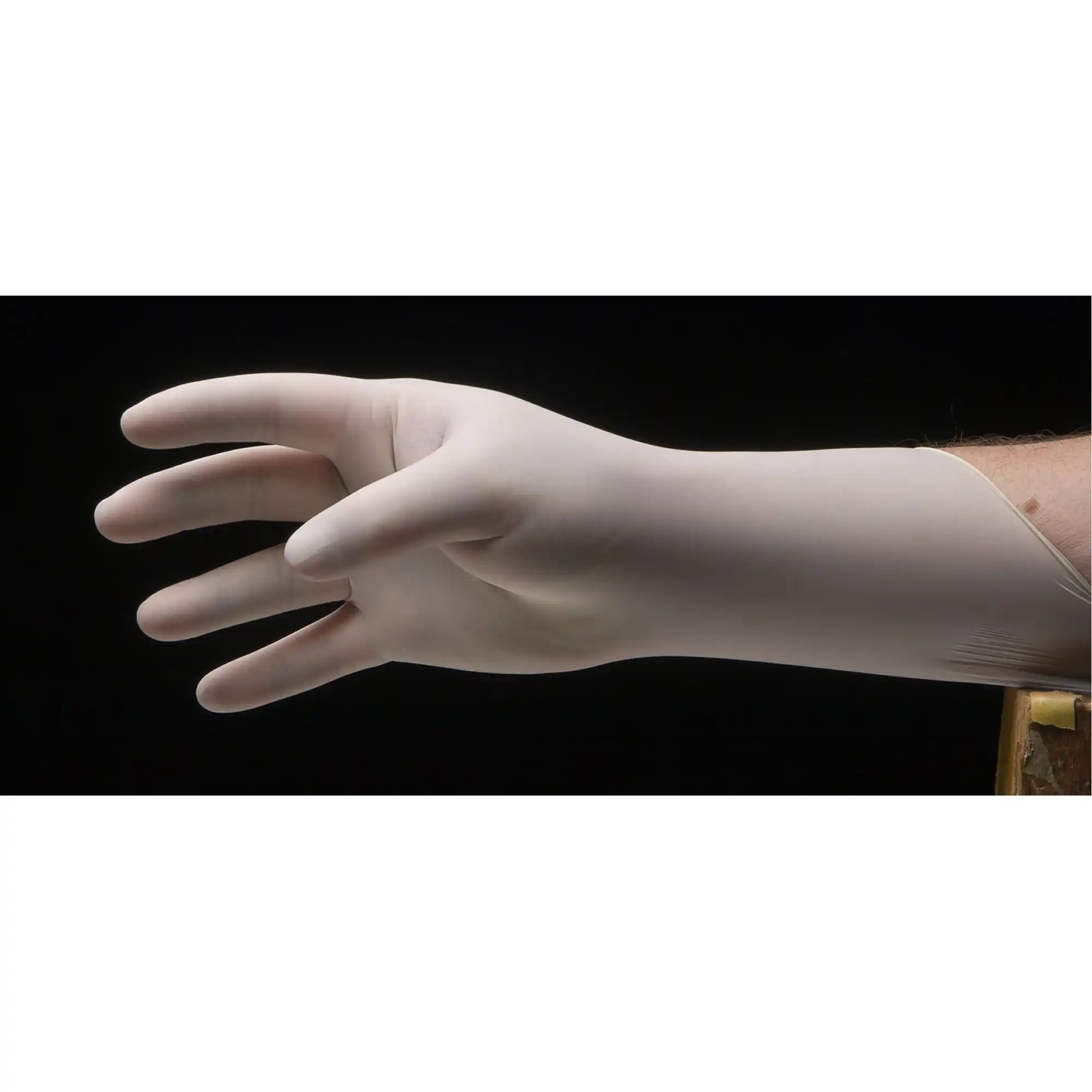 Pulse Latex Powder-Free Exam Gloves, Textured, Non-Sterile, Medium, White, 100/Box, 151200