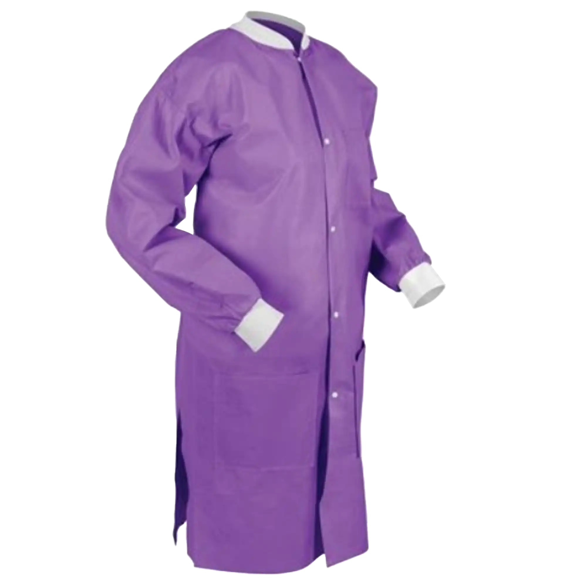SafeWear Disposable High Performance Lab Coat, Small, Plum Purple, 12/Pack, 8109-A