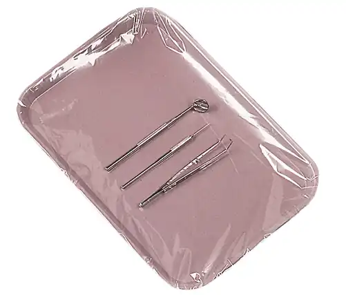 Pinnacle Tray Sleeve, Size M (Mayo Tray), 14" x 19.5", Clear Plastic, 500/Box, 3500-M