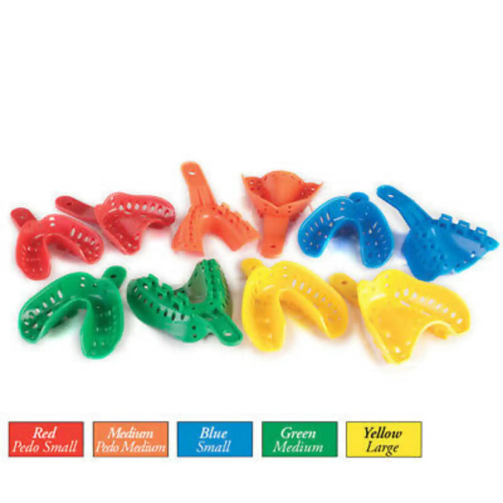 Excellent-Lock Disposable Ortho Impression Trays, Adult Upper, Large, 50/Pk, ITT-1U-50