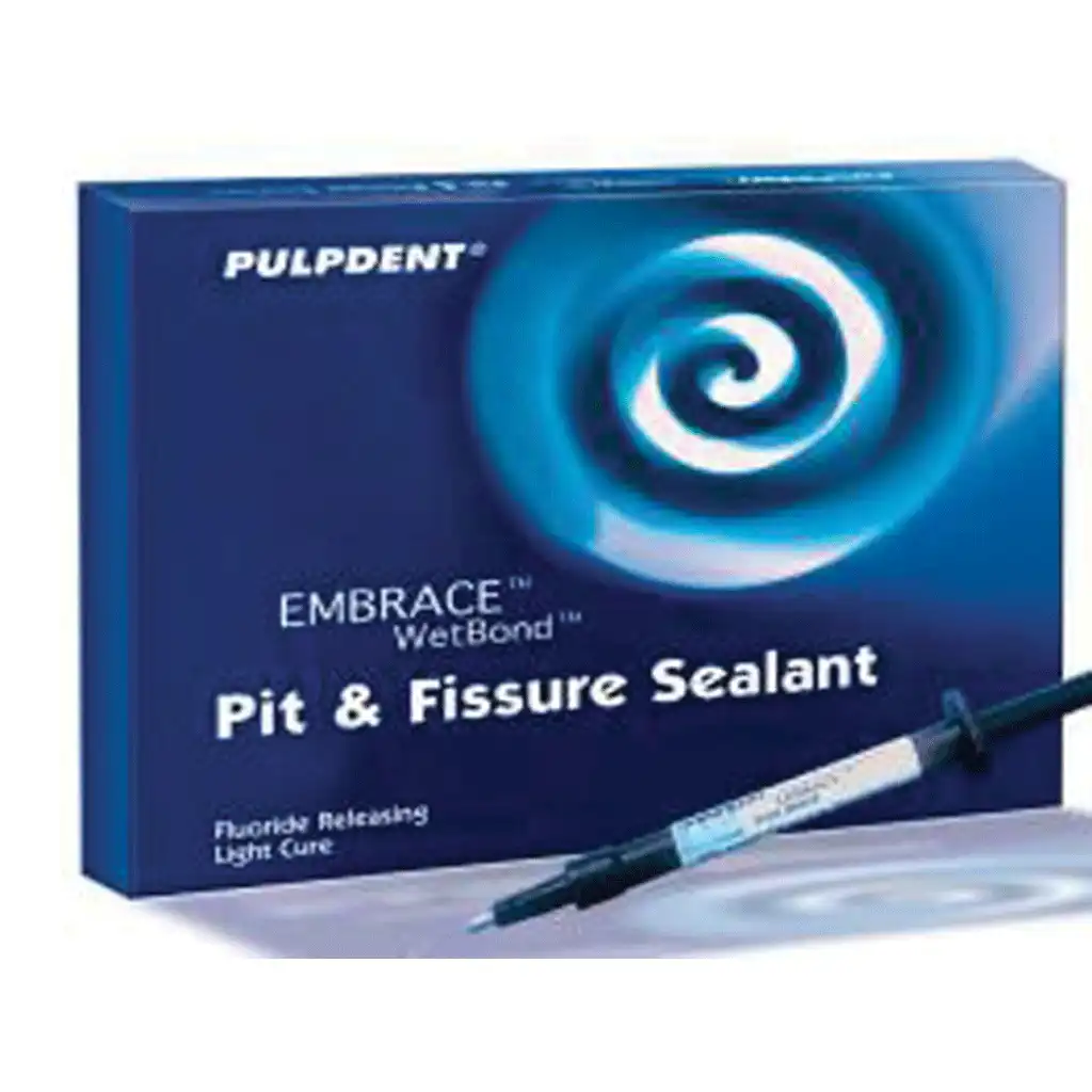Pulpdent Embrace WetBond Pit & Fissure Sealant, Off-White, 1.2 mL Prefilled Syringes, Bulk Pack, 20/Pk, EMSWB