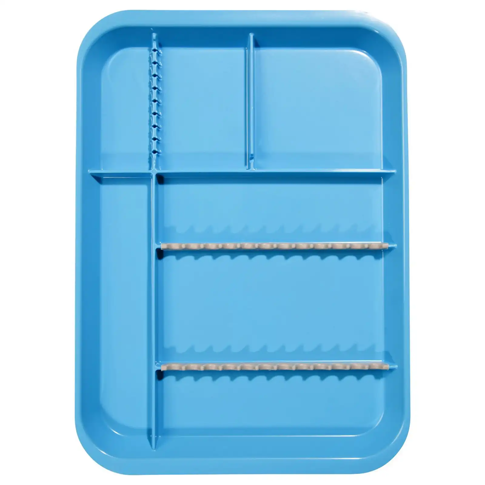 Zirc B-Lok Divided Setup Tray, Size B (Ritter), Neon Blue, 13-3/8" x 9-5/8" x 7/8", 20Z451-N