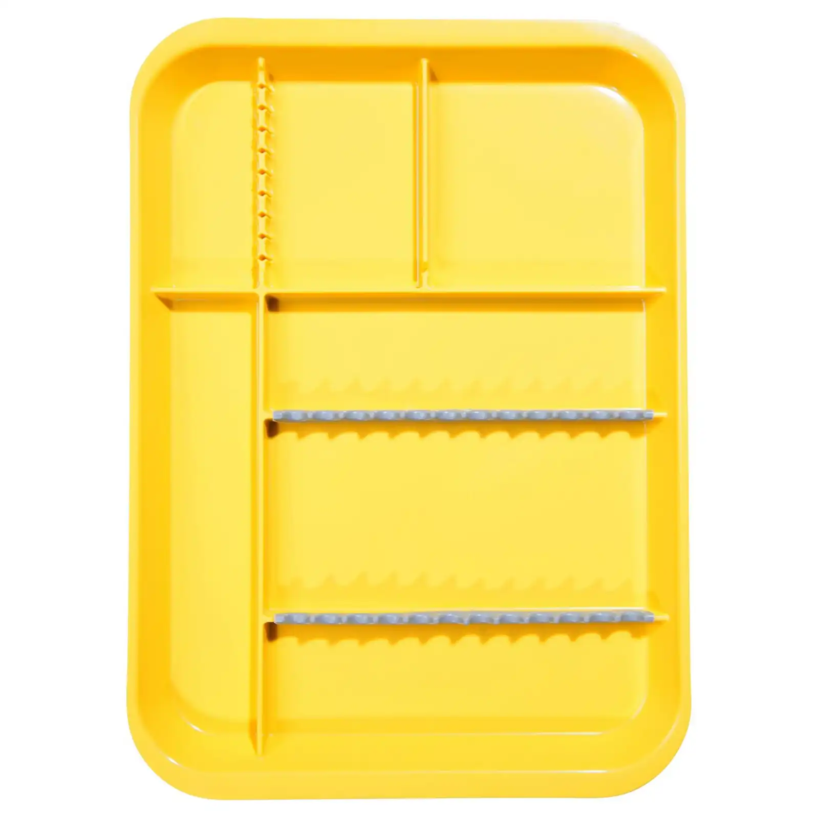Zirc B-Lok Divided Setup Tray, Size B (Ritter), Neon Yellow, 13-3/8" x 9-5/8" x 7/8", 20Z451O