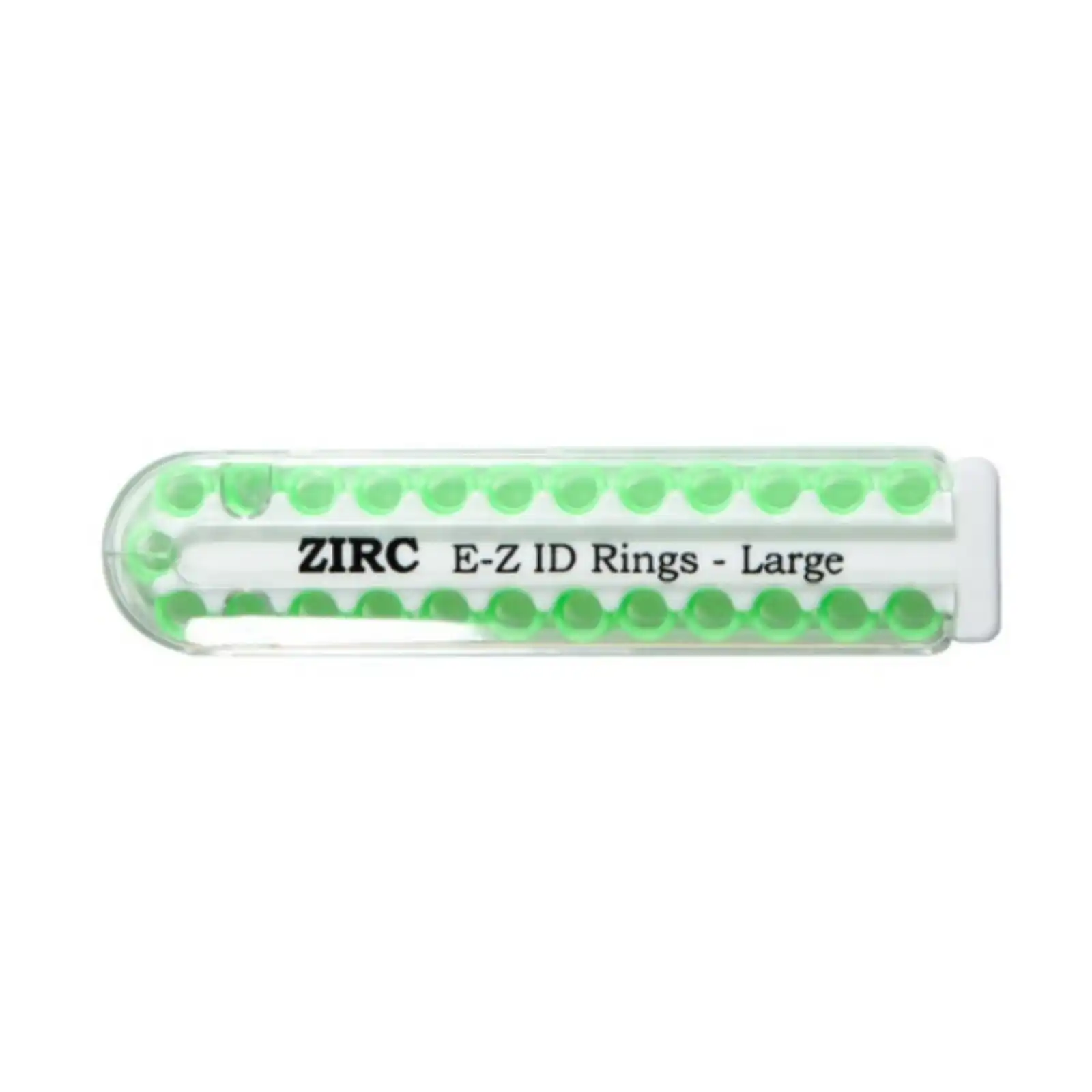 Zirc E-Z ID Instrument Rings, Large, Neon Green, 1/4", 25/Pk, 70Z200P