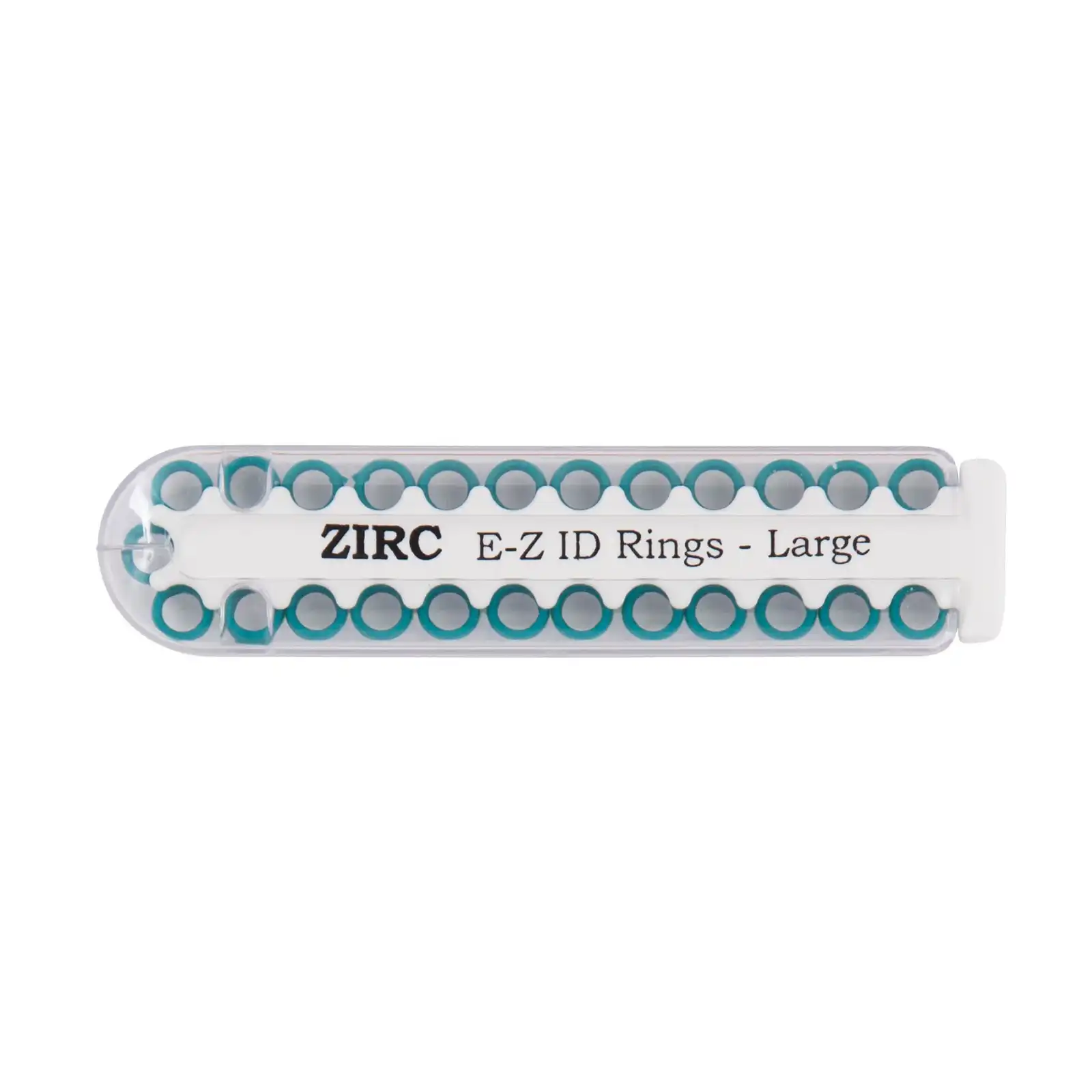 Zirc E-Z ID Instrument Rings, Small, Teal, 25/Pack, 70Z100J