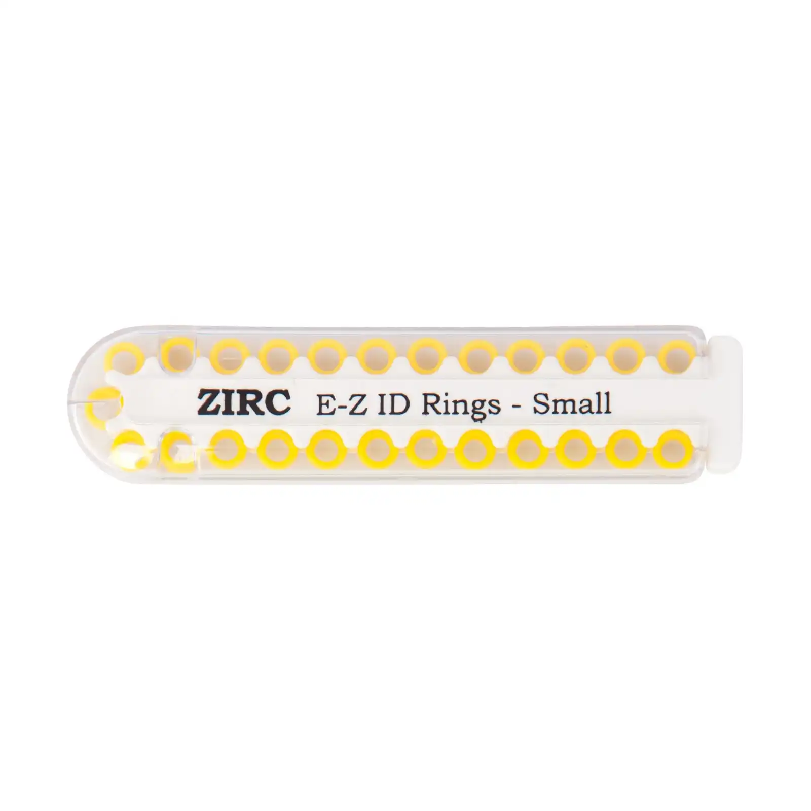 Zirc E-Z ID Instrument Rings, Small, 1/8", Neon Yellow, 25/Pk, 70Z100O