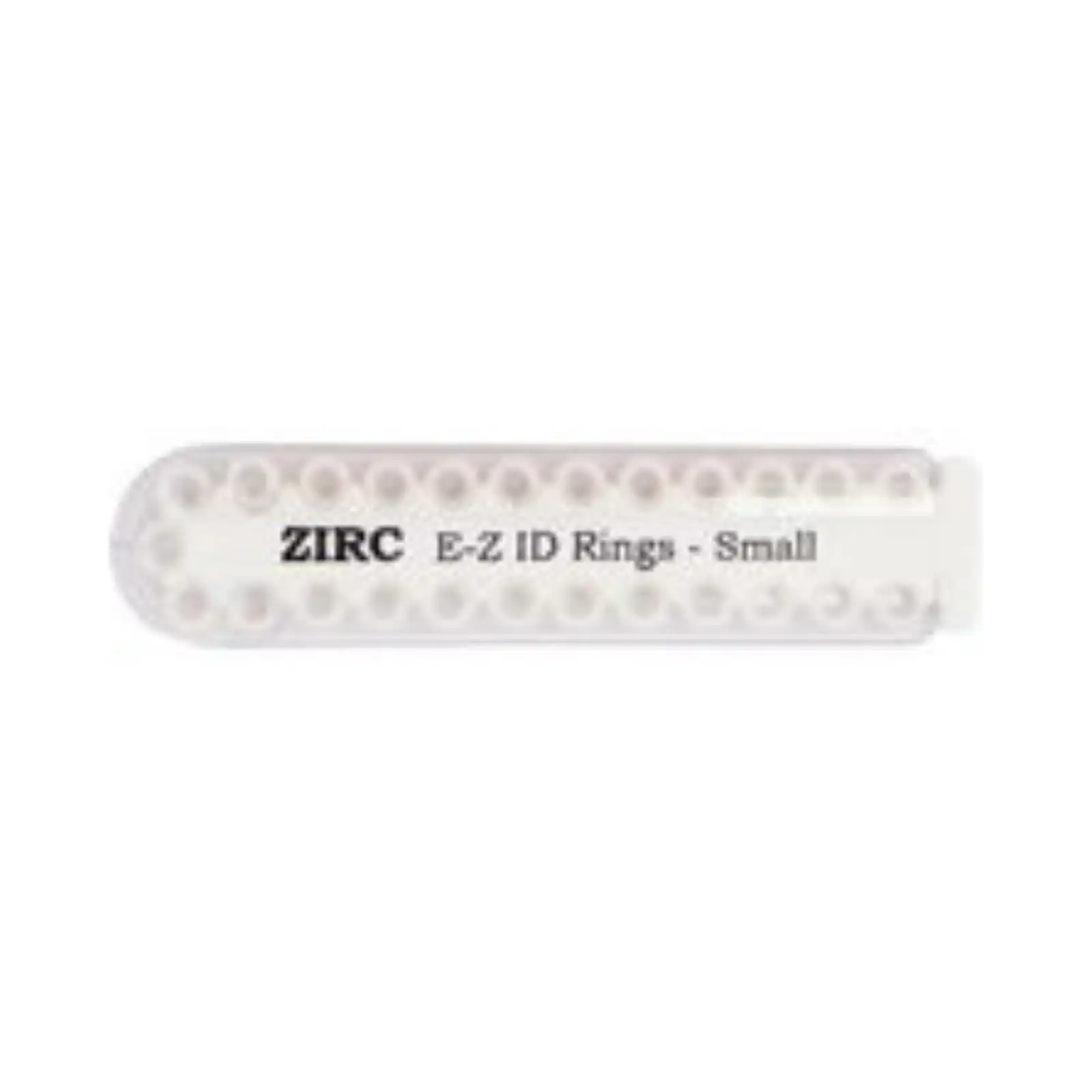 Zirc E-Z ID Rings, Small, White, 1/8" Diameter, 25/Pack, 70Z100A