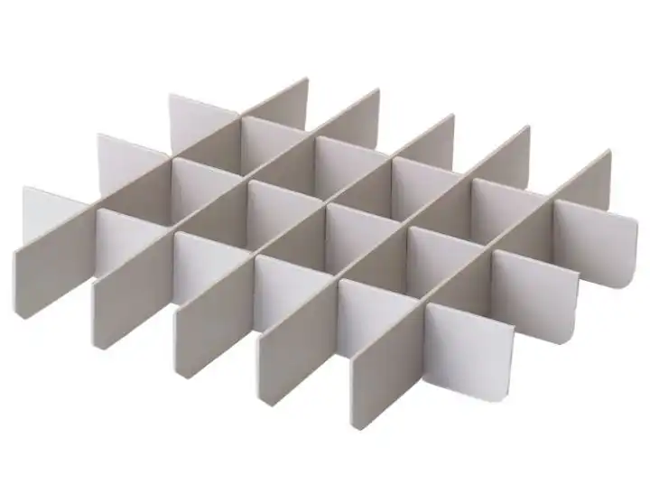Zirc Grey Tub Divider, Customizable 24-Compartment, 9-5/8" x 8-5/8" x 1-5/16", 1/Pk, 20Z461