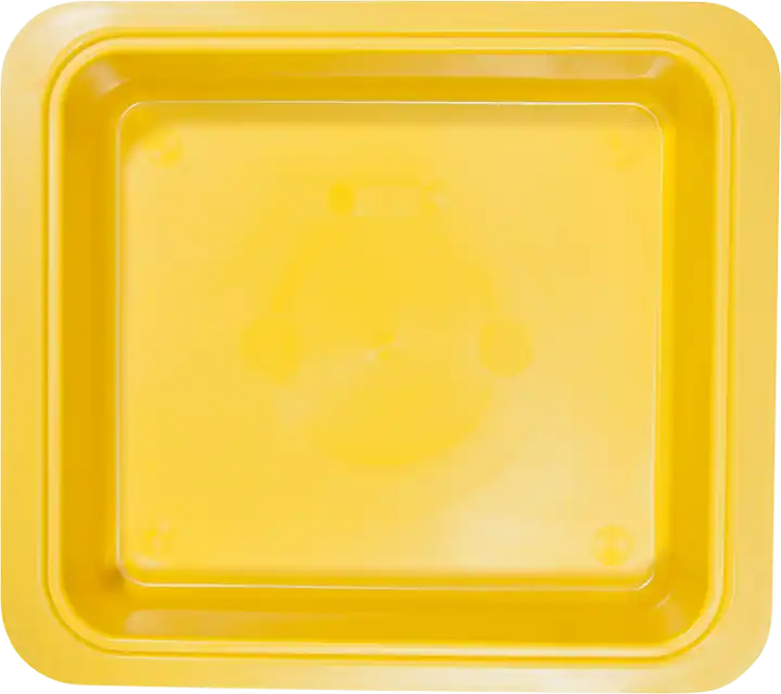 Zirc Procedure Tub Only, Neon Yellow, 12-1/4" x 10-7/8" x 2-3/4", 20Z463-O