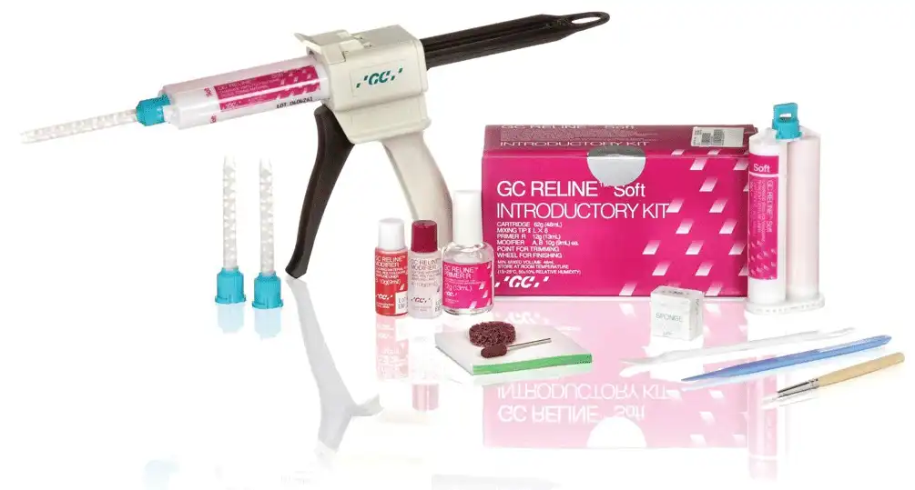 GC Reline II Soft Denture Reline Material, Introductory Kit, 010258