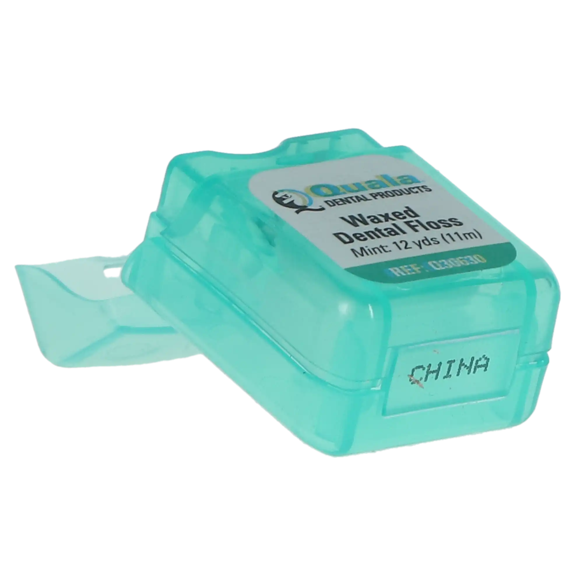 Quala Nylon Dental Floss, Waxed Mint, Shred-Resistant, Patient-Size 12 yd Dispenser, 72/Box, Q30630