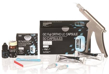 GC Fuji Ortho LC Capsule Starter Kit, Light-Cure, Resin-Reinforced Glass Ionomer, 50 Capsules, 1/Kit