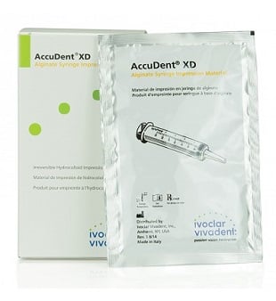 AccuDent XD Alginate Syringe Material, 9g, 12/Pack, Orange, 673470