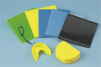 Keystone ProForm Red Mouthguard Resin Sheets, .160" (4mm) Thick, 5" x 5", 25/Box