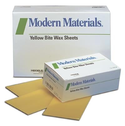 Modern Materials Yellow Bite Wax Sheets, 5 lb Box, 50093654