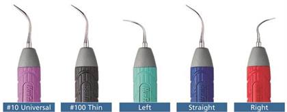 Hu-Friedy AF Swivel Direct Flow Straight Ultrasonic Insert, 25 kHz, Dark Blue Silicone Swivel Handle, Each