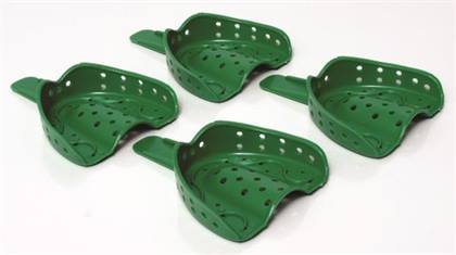 COE Spacer Disposable Impression Trays, Full Arch, Assorted, Perforated, 72/Pk
