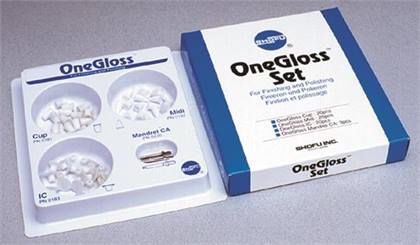 OneGloss Mini-Point Refill, CA Shank, Aluminum Oxide, 12/Pack, #0186