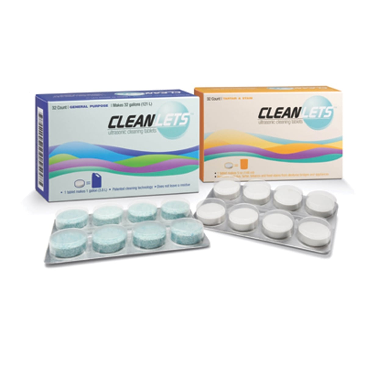 Sultan Cleanlets Tartar & Stain Ultrasonic Cleaning Tablets, 32/Box, 21505