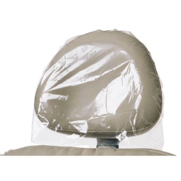 Defend Headrest Covers, Clear Plastic, 11" x 9.5" x 2", 250/Box, BF9000