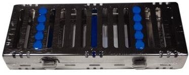 Hu-Friedy IMS Signature Series Exam Cassette, 5-Instrument Capacity, 3" x 8" x 1.25", Blue, IM6058