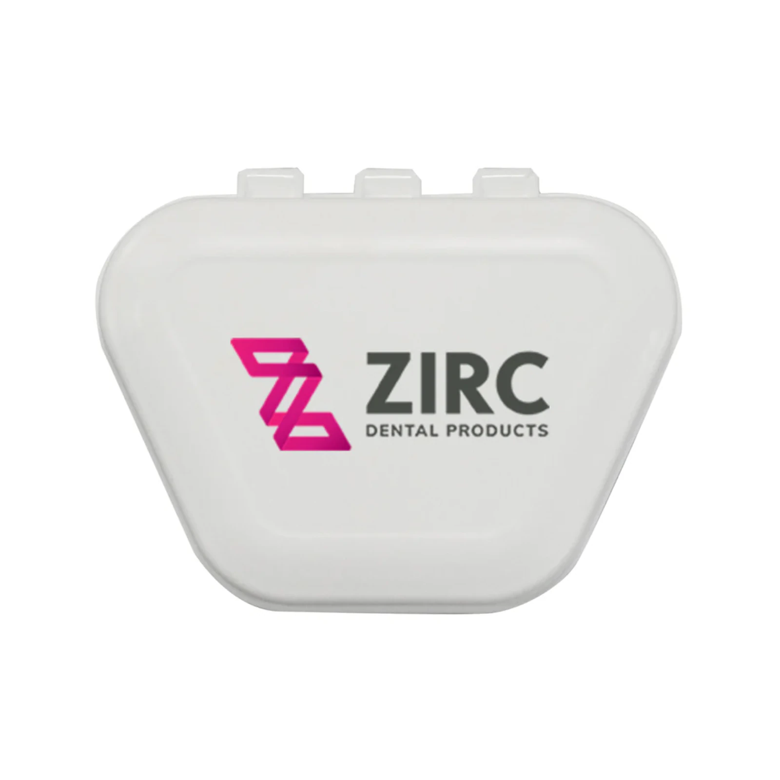 Zirc Imprinted Denture Box, White, 4-3/8" x 3-3/8" x 2", 144/Pack, 30V800A