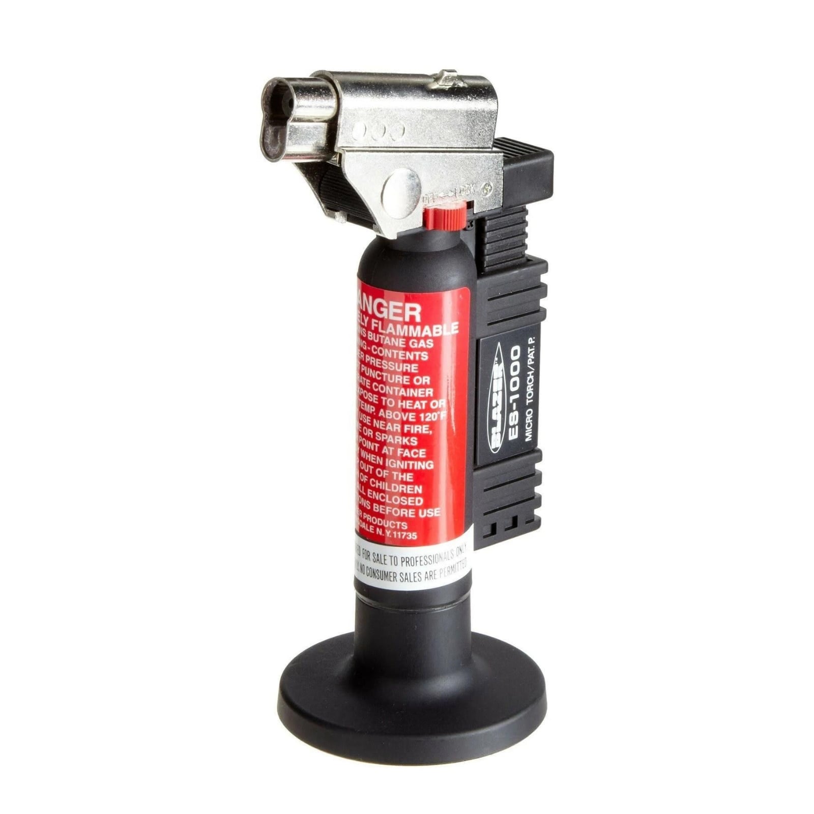 Blazer Micro Torch ES-1000 Black Angled Head Butane Torch, 189-1002