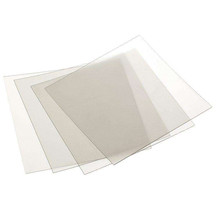 Proform Coping Material, .040" (1.0mm), 5" x 5" Sheets, Cloudy Polypropylene, 25/Pk, 9613630