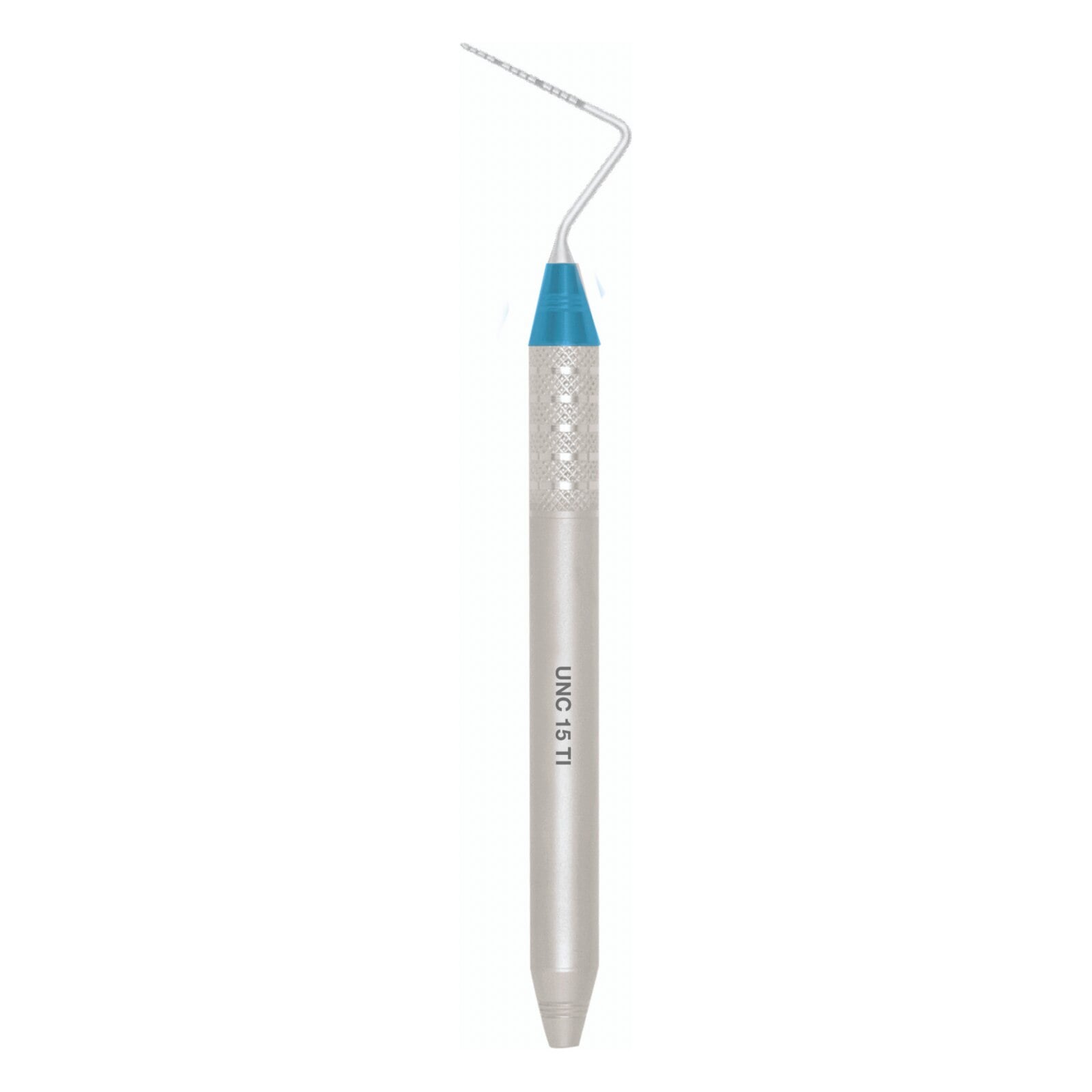 A. Titan UNC 15 Single Ended Dental Probe, 15mm Markings, Stainless Steel, 1/Each