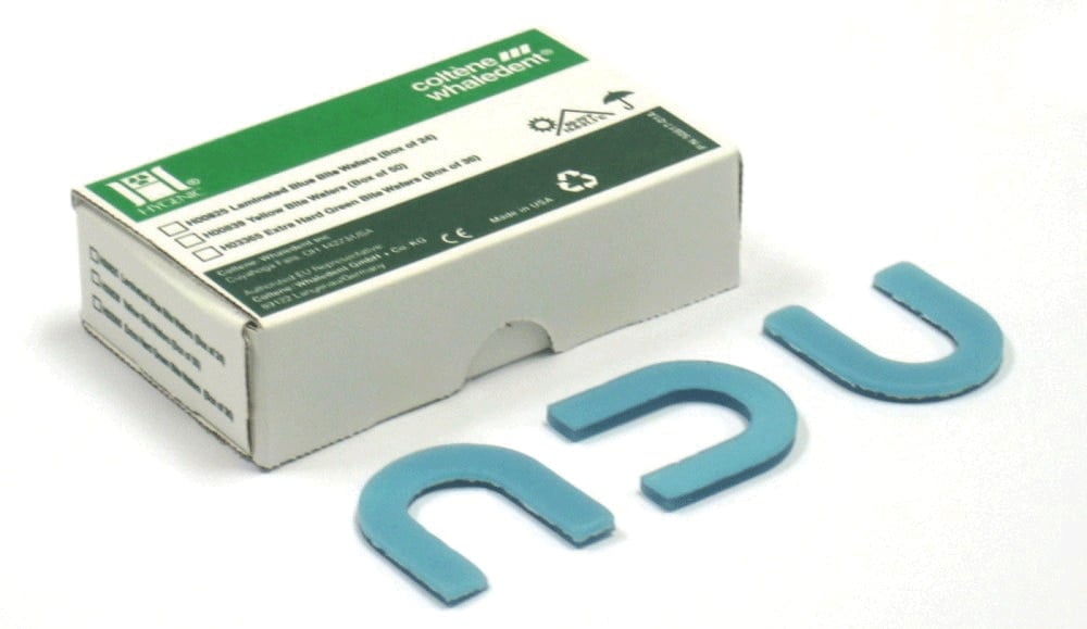 Hygenic Bite Wafers, Non-Laminated, Single Thickness, Soft, Lemon Yellow, No Foil, 50/Box, H00839