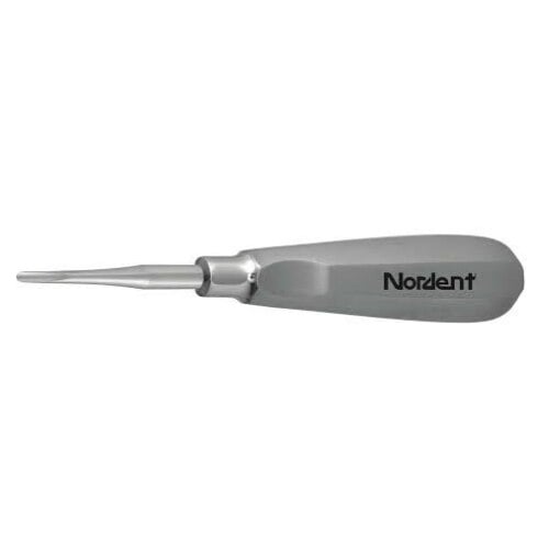 Nordent #80 Straight Gouge Surgical Elevator, Single End, 3.0 mm Blade, Stainless Steel, #201 Handle, E80